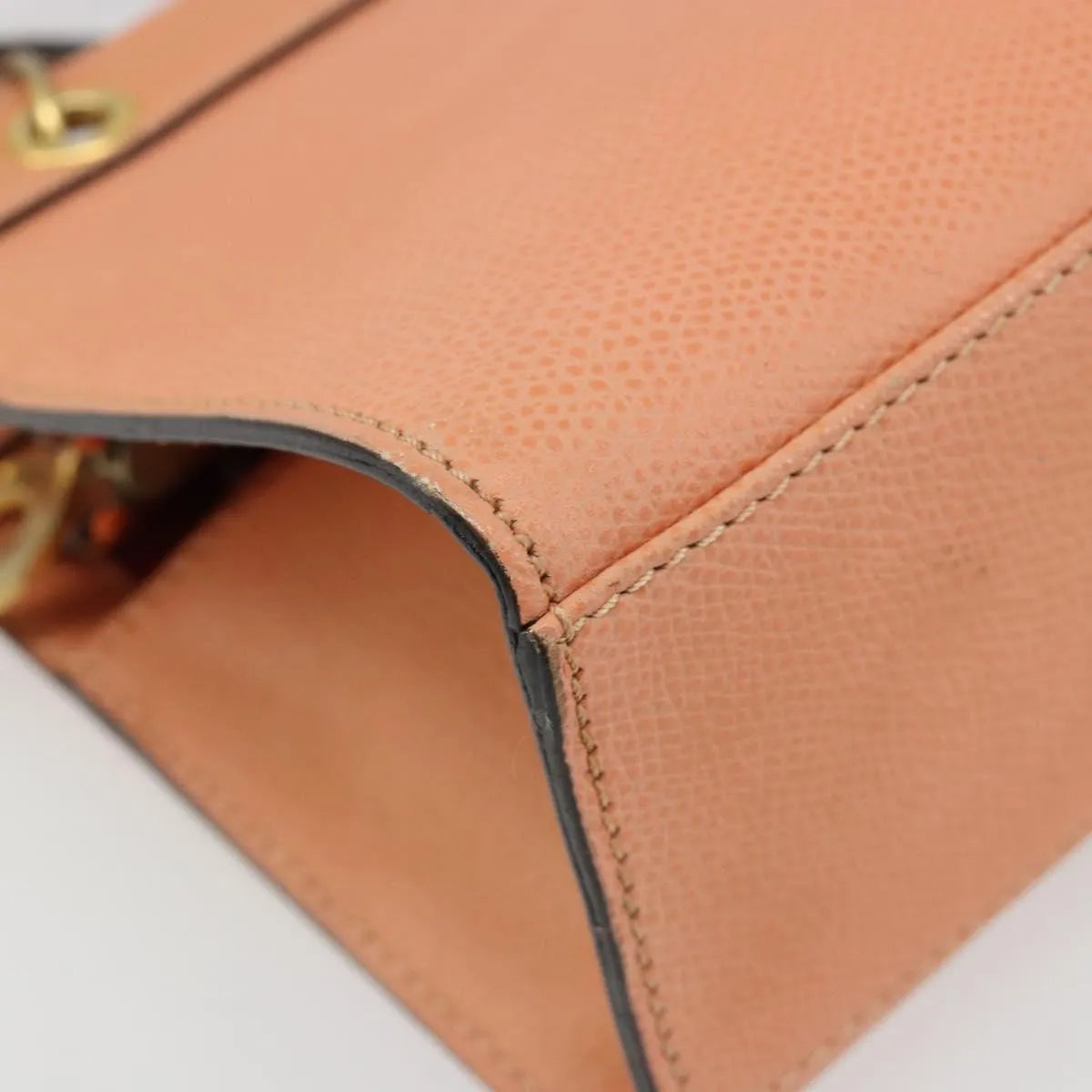 Celine Handbag Leather Orange Leather Handbag (Pre-Owned)