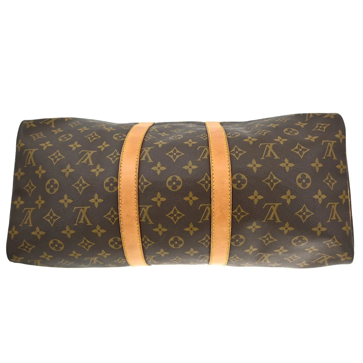 Louis Vuitton Keepall Bag Monogram Canvas Brown Canvas Travel Bag Bag (Pre-Owned)