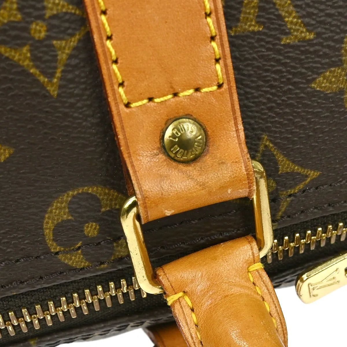 Louis Vuitton Keepall Bag Monogram Canvas Brown Canvas Travel Bag Bag (Pre-Owned)