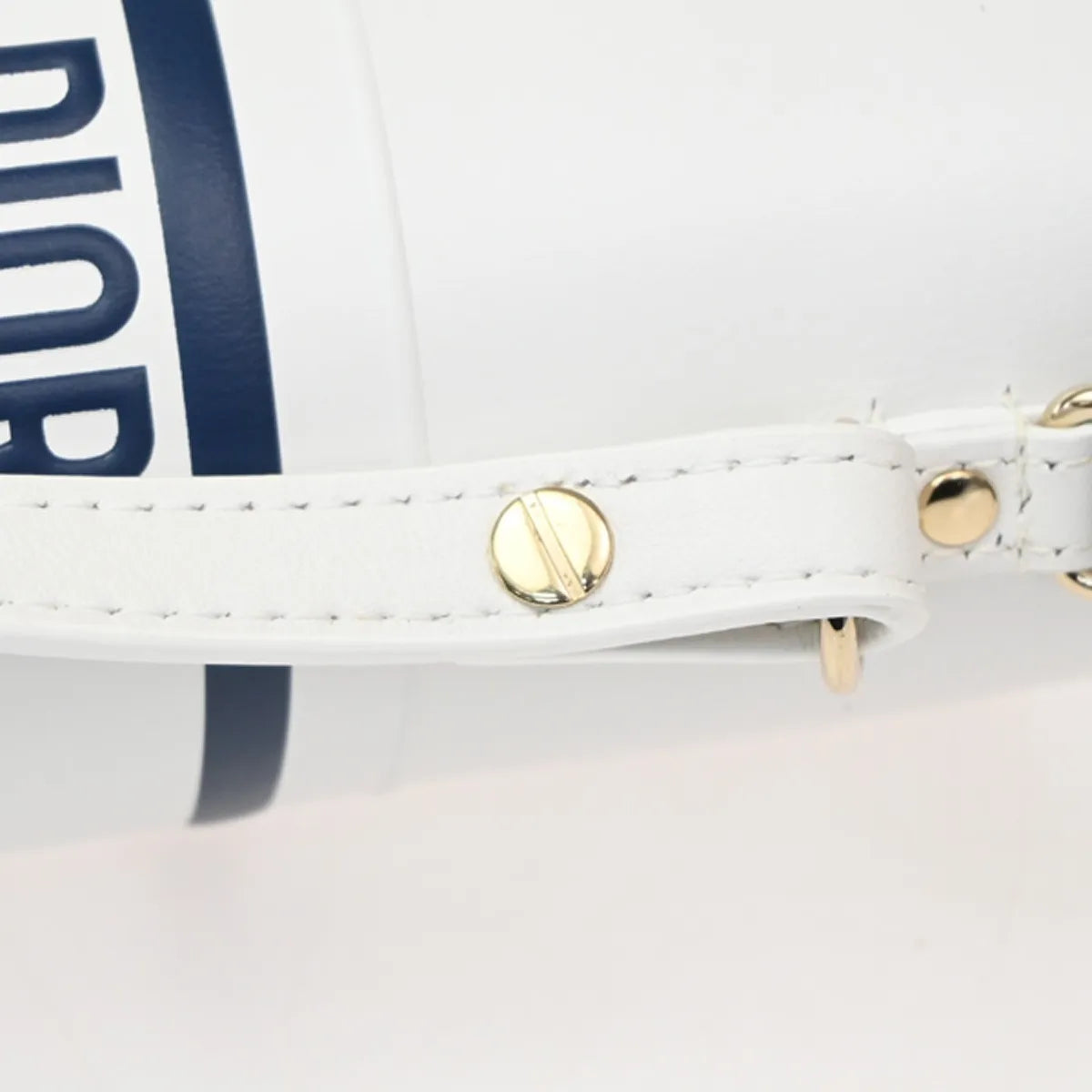 Christian Dior Vibe Bottle Holder Printed Leather White Leather Shoulder Bag Bag (Pre-Owned)