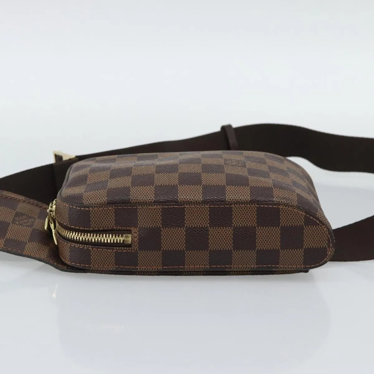 Louis Vuitton Geronimos Waist Damier Brown Canvas Shoulder Bag Bag (Pre-Owned)