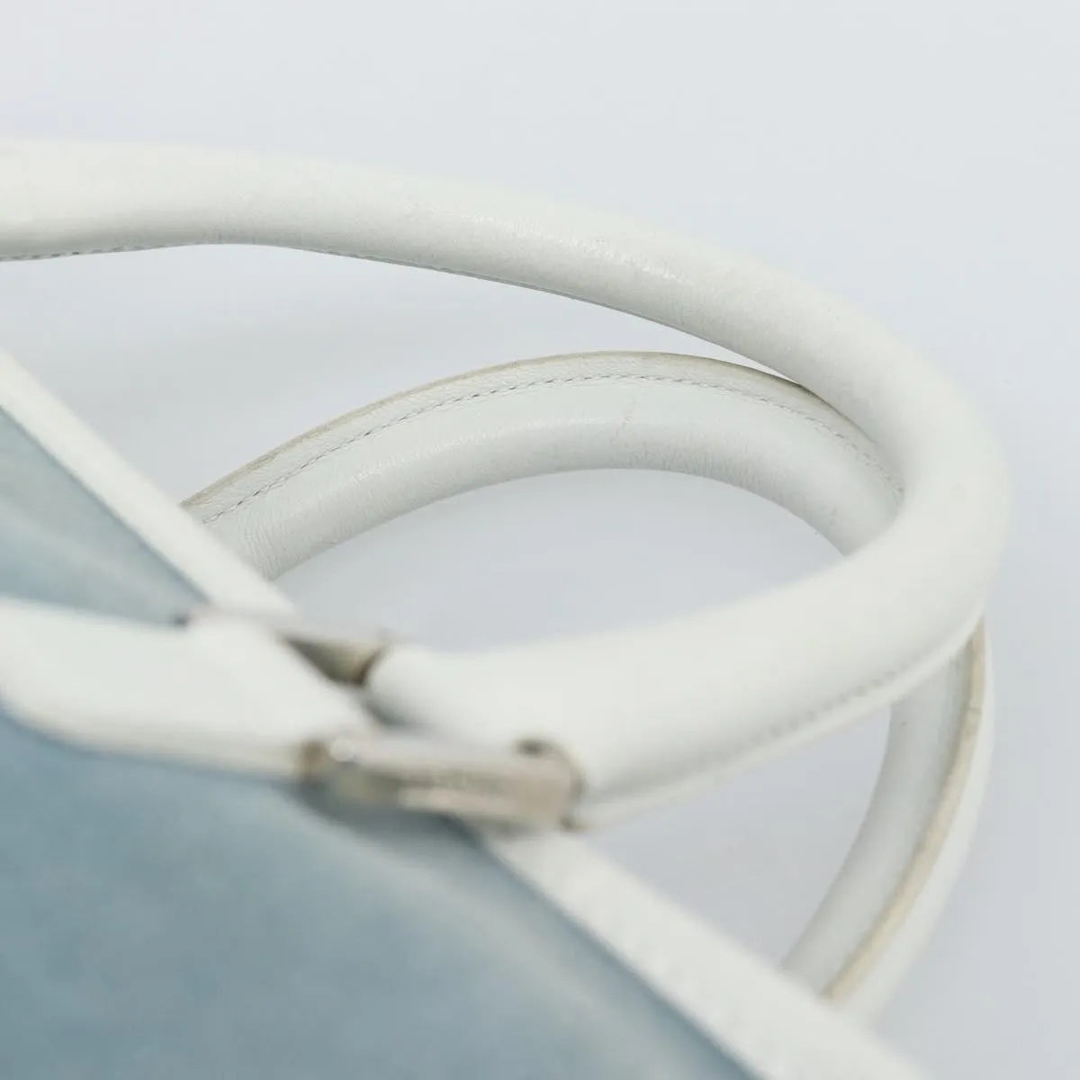 Loewe Amazona Suede Blue Suede Handbag (Pre-Owned)