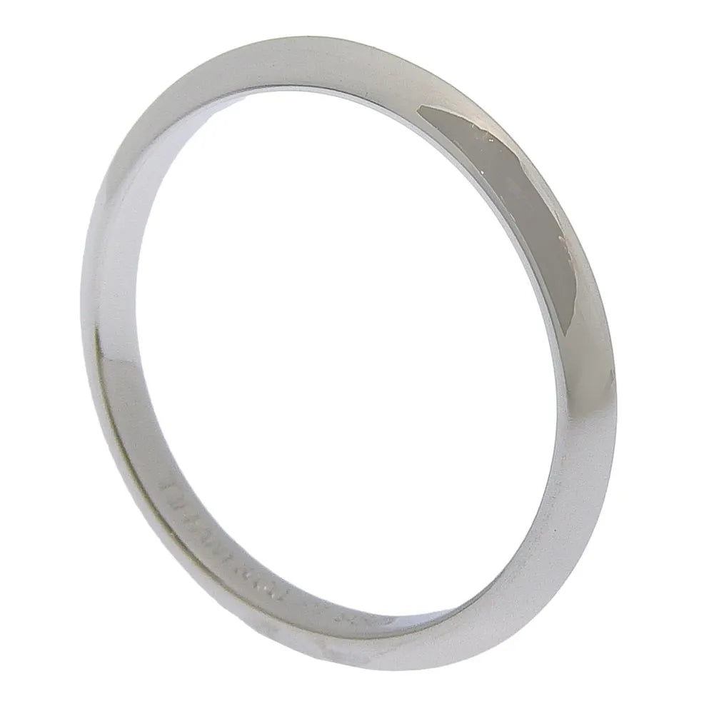 Tiffany & Co. Knife Edge Platinum Silver Platinum Ring Jewelry (Pre-Owned)