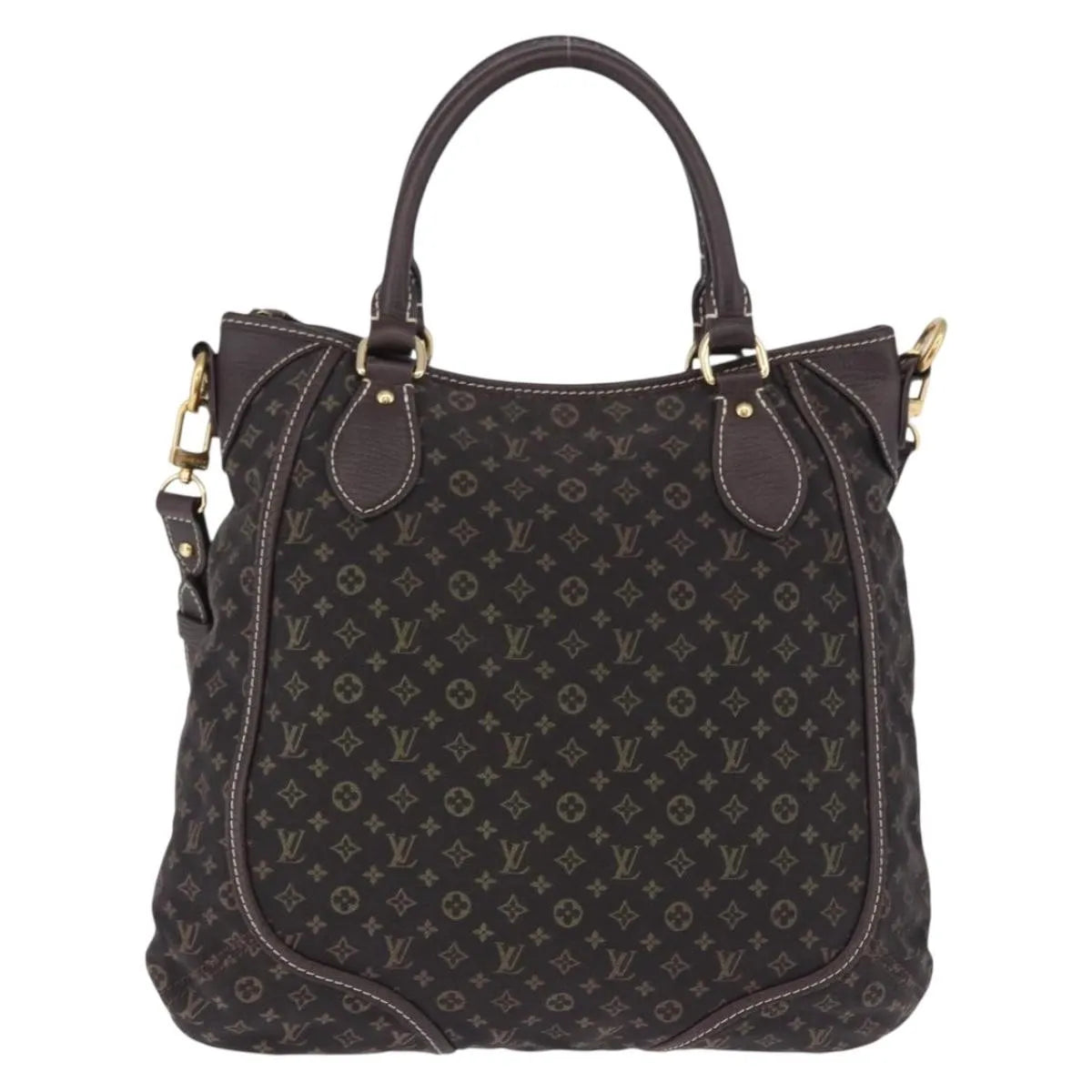 Louis Vuitton Angele Mini Lin Brown Canvas Handbag (Pre-Owned)