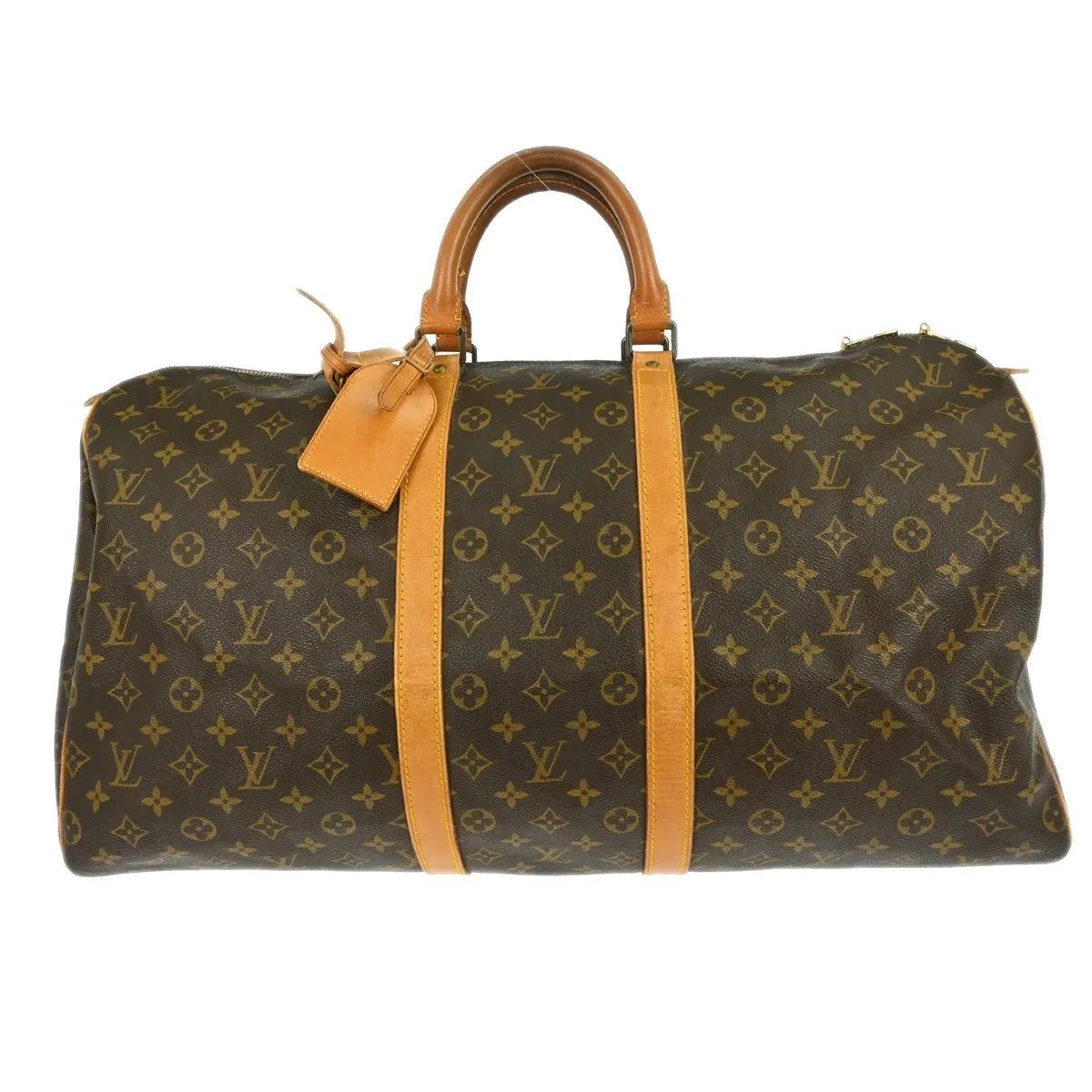 Louis Vuitton Keepall Bag Monogram Canvas Brown Canvas Travel Bag Bag (Pre-Owned)