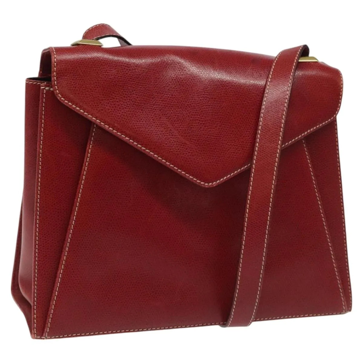 Salvatore Ferragamo Vintage Leather Red Leather Shoulder Bag Bag (Pre-Owned)