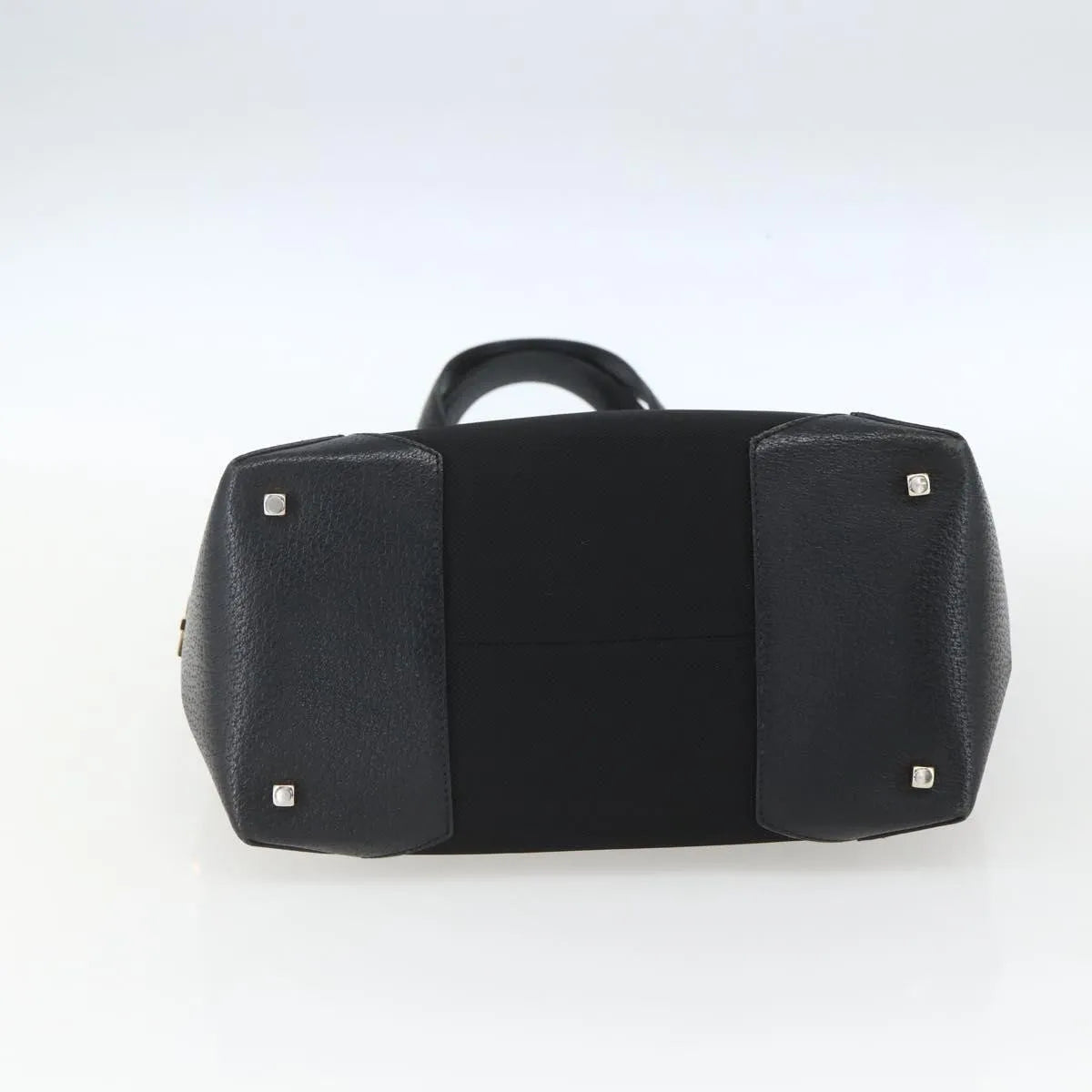 Salvatore Ferragamo Vintage Nylon Black Nylon Tote Bag Bag (Pre-Owned)