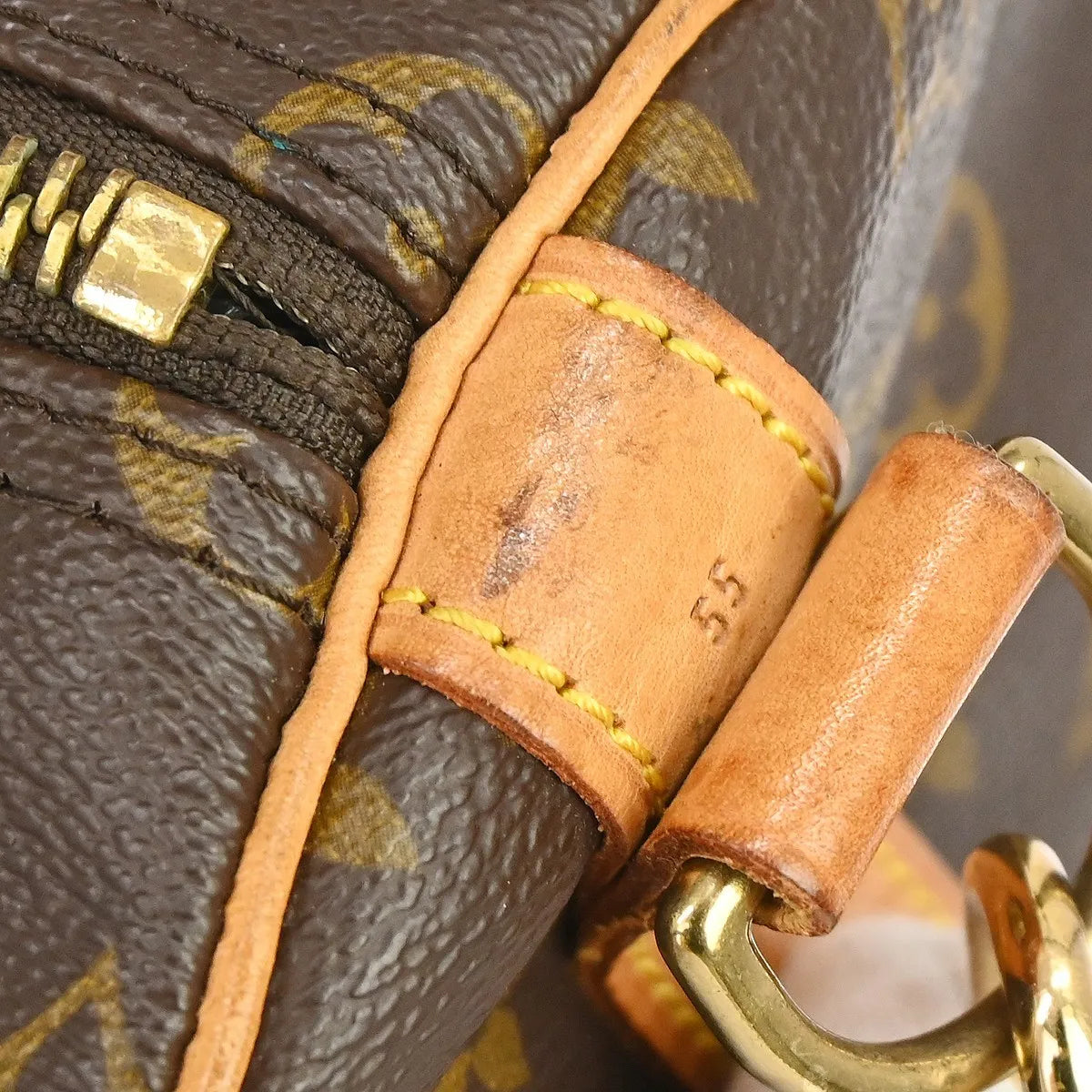 Louis Vuitton Keepall Monogram Brown Canvas Travel Bag Bag (Pre-Owned)