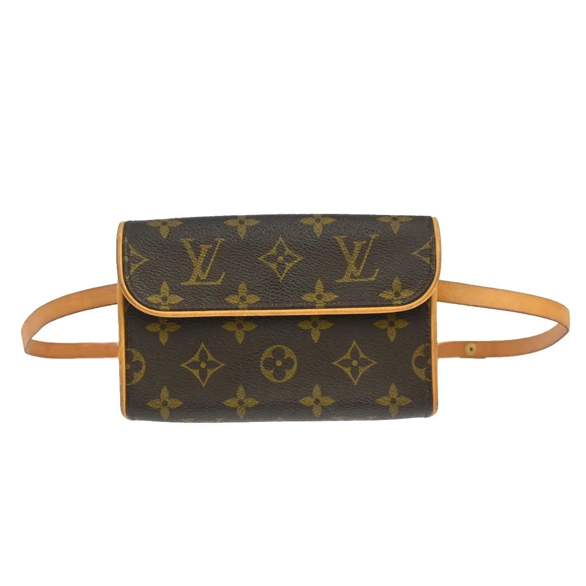 Louis Vuitton Florentine Waist Monogram Canvas Brown Canvas Clutche & Pouche Bag (Pre-Owned)