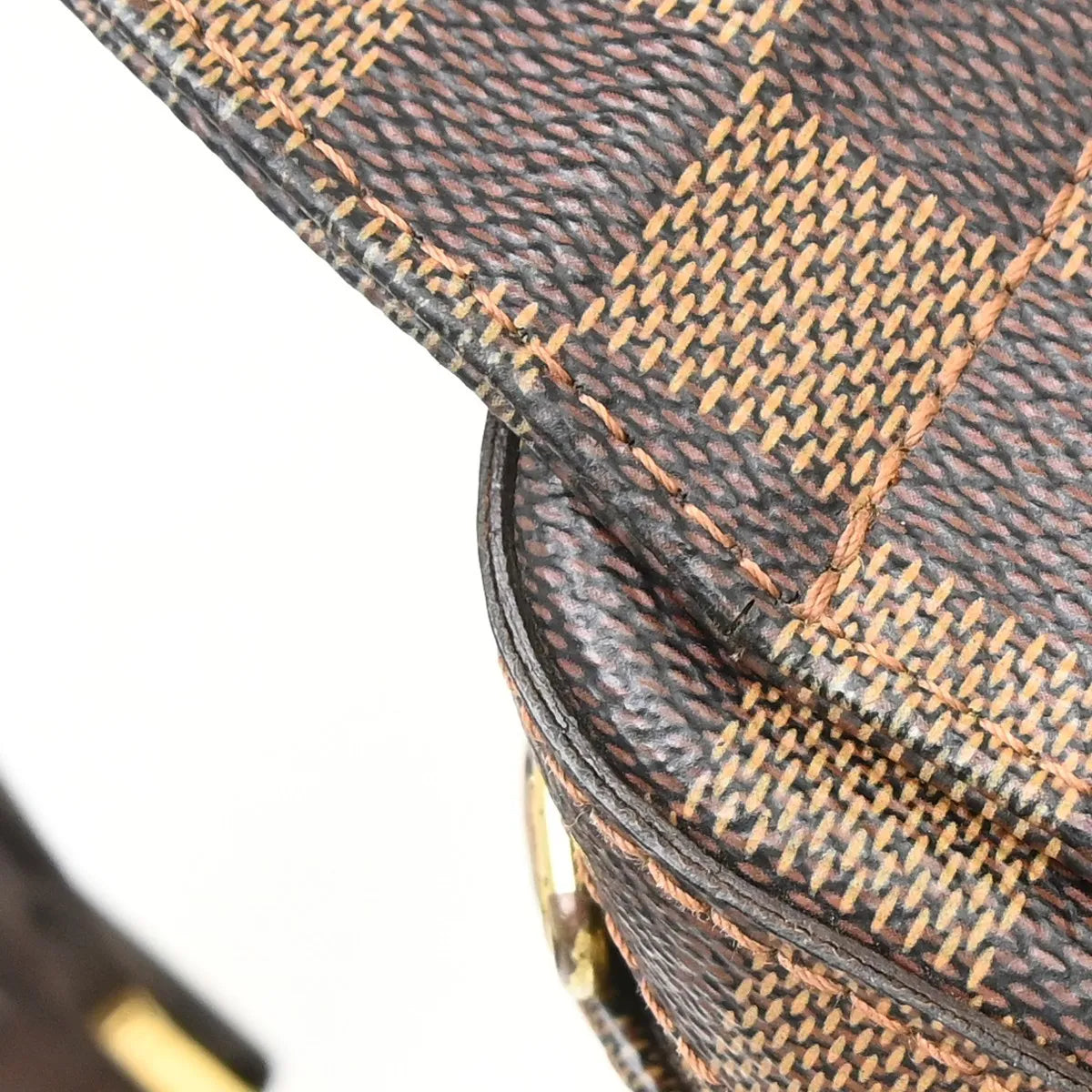 Louis Vuitton Geronimos Waist Damier Ebene Brown Canvas Shoulder Bag Bag (Pre-Owned)