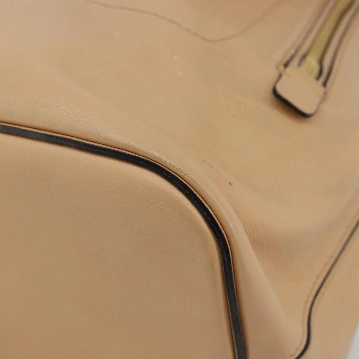 Chloe Faye Suede With Applique Beige Leather Backpack Bag (Pre-Owned)
