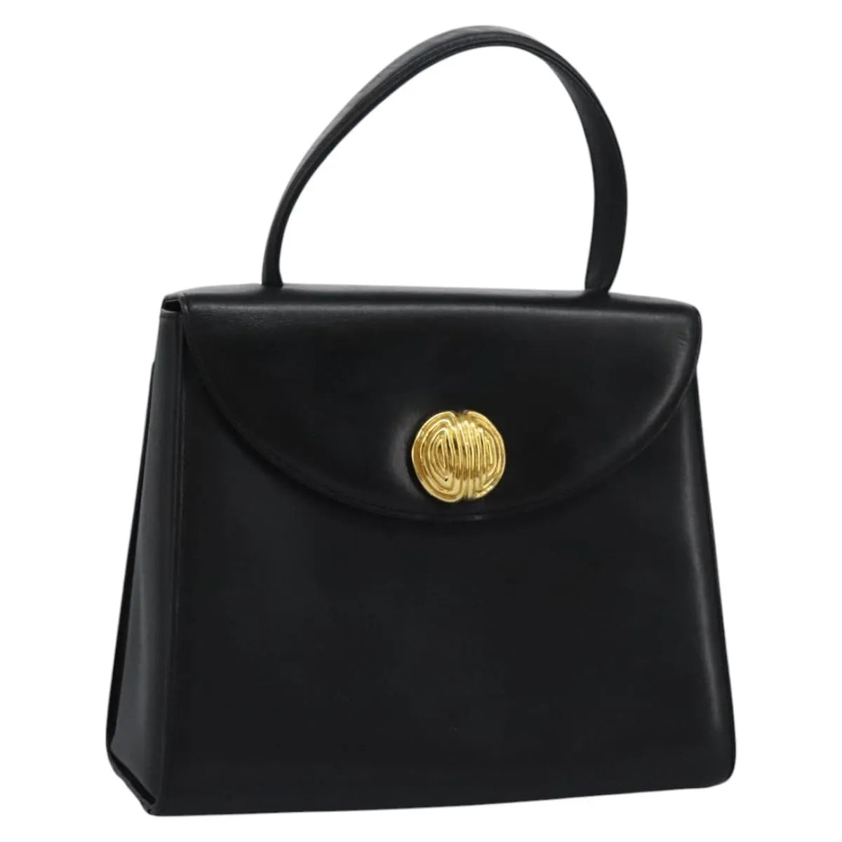 Givenchy Vintage Leather Black Leather Handbag (Pre-Owned)