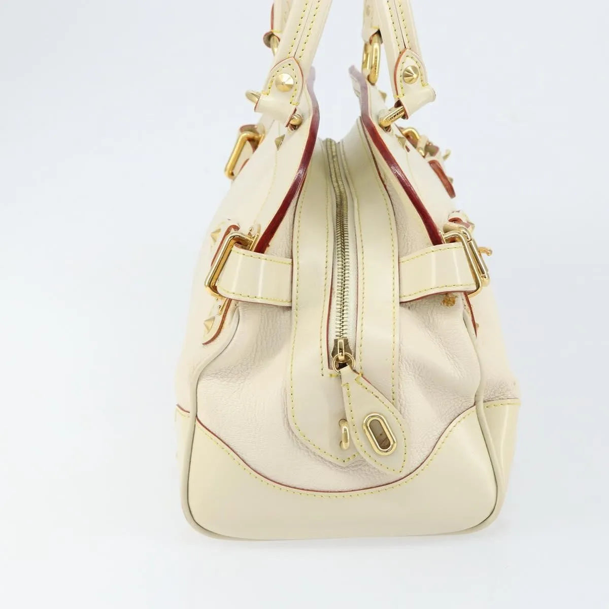 Louis Vuitton Suhali Le Radieux Leather White Leather Handbag (Pre-Owned)