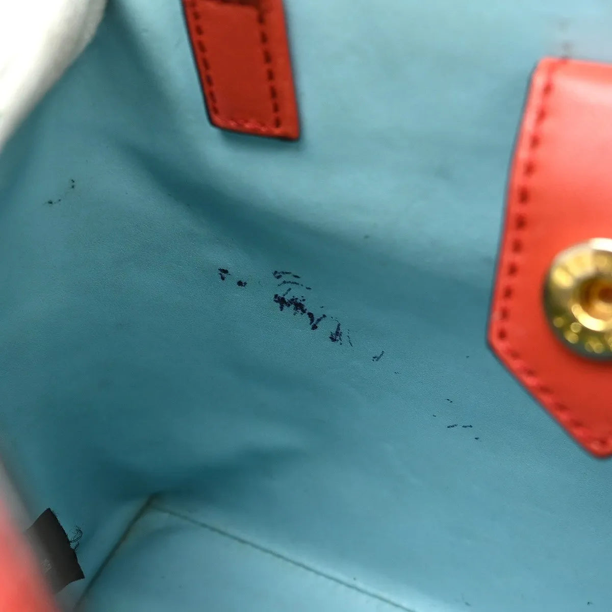 Fendi 2Jours Leather Red Leather Handbag (Pre-Owned)