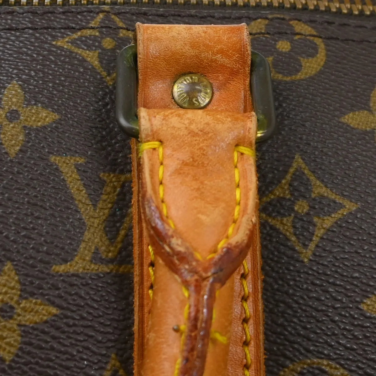 Louis Vuitton Keepall Bag Monogram Canvas Brown Canvas Travel Bag Bag (Pre-Owned)