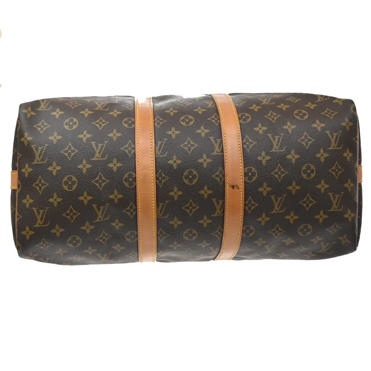 Louis Vuitton Keepall Bandoulière Monogram Brown Canvas Travel Bag Bag (Pre-Owned)