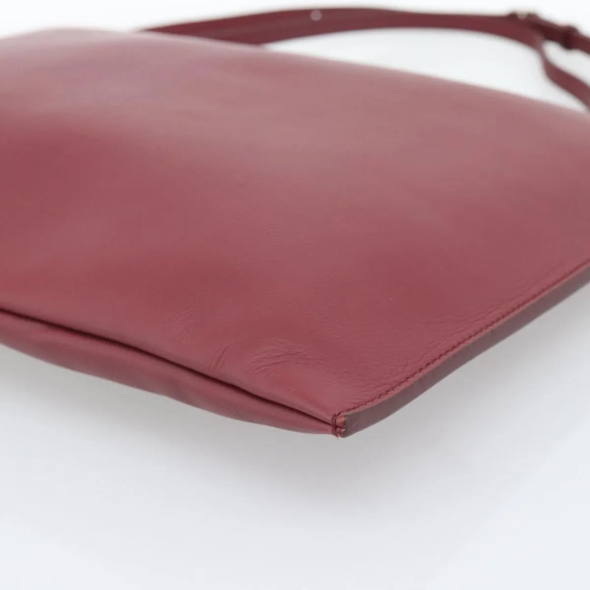 Celine Fortune Cookie Convertible Leather Burgundy Leather Shoulder Bag Bag (Pre-Owned)