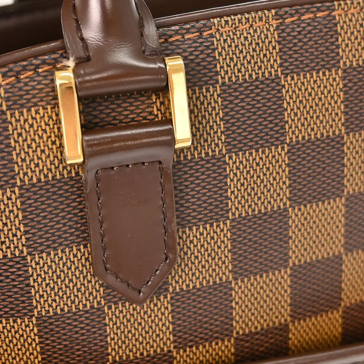 Louis Vuitton Sarria Damier Ebene Brown Canvas Handbag (Pre-Owned)