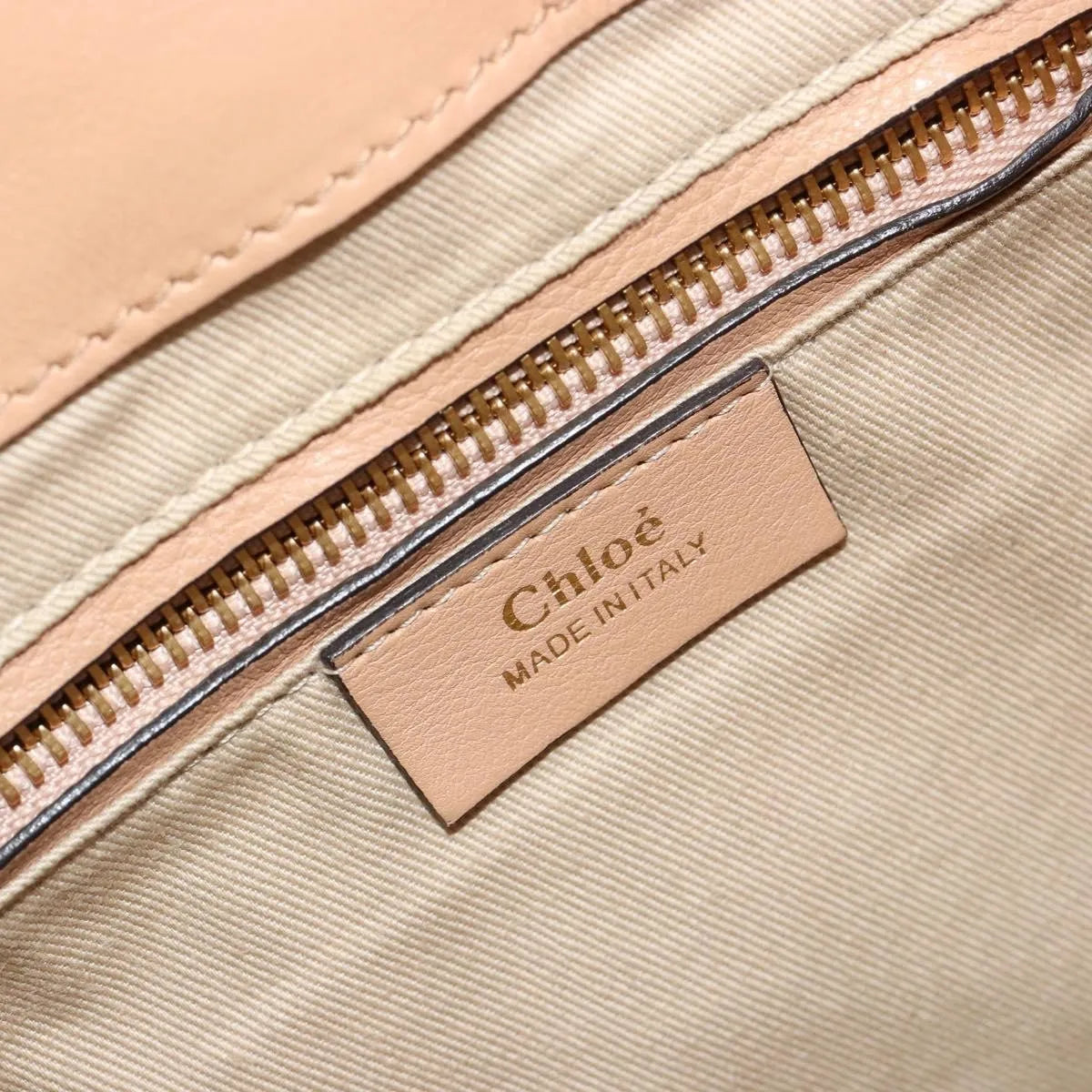 Chloe Faye Suede With Applique Beige Leather Backpack Bag (Pre-Owned)