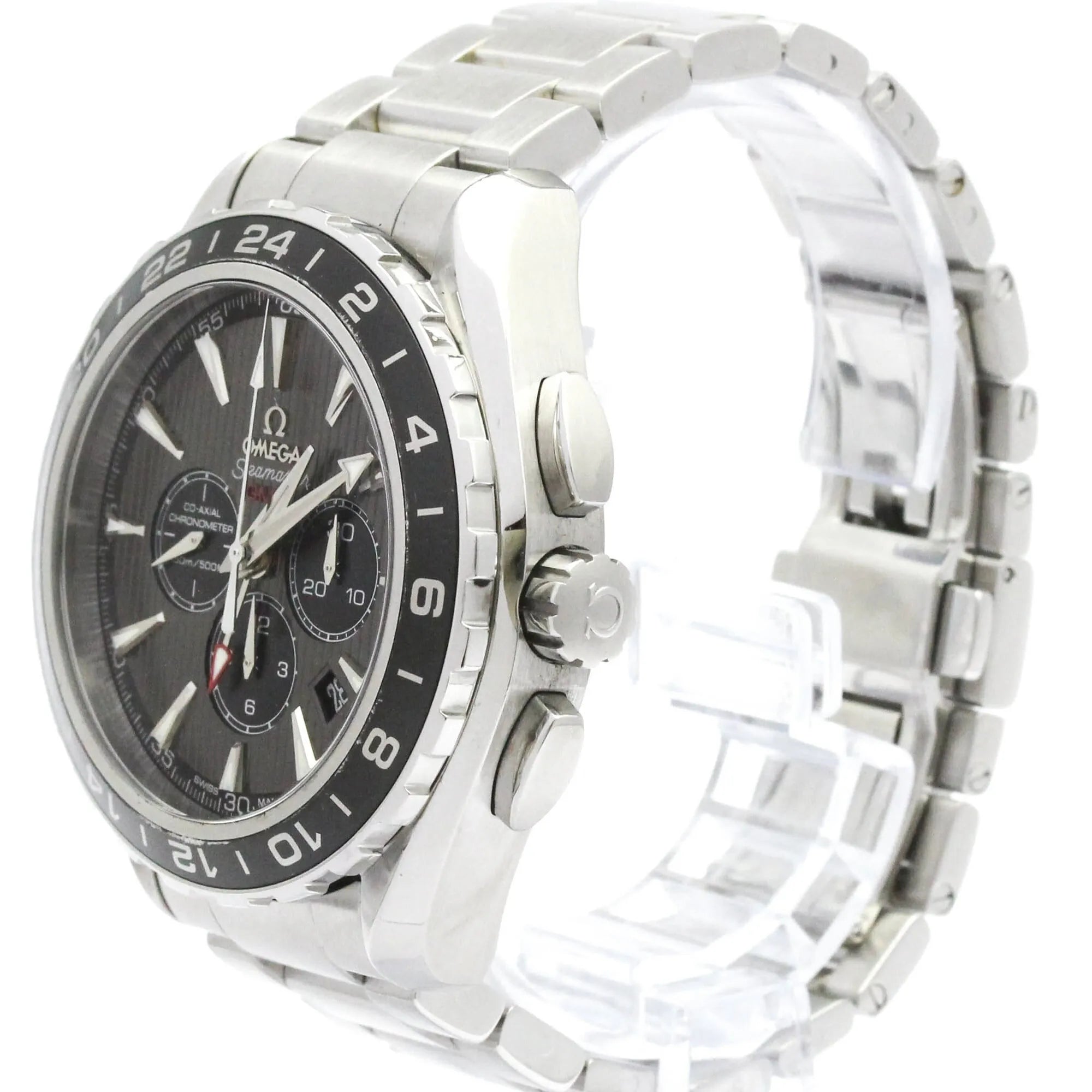 Omega Seamaster Aqua Terra 150M Co-Axial Chronometer Gmt Chronograph Automatic Stainless Steel Watch (Pre-Owned)