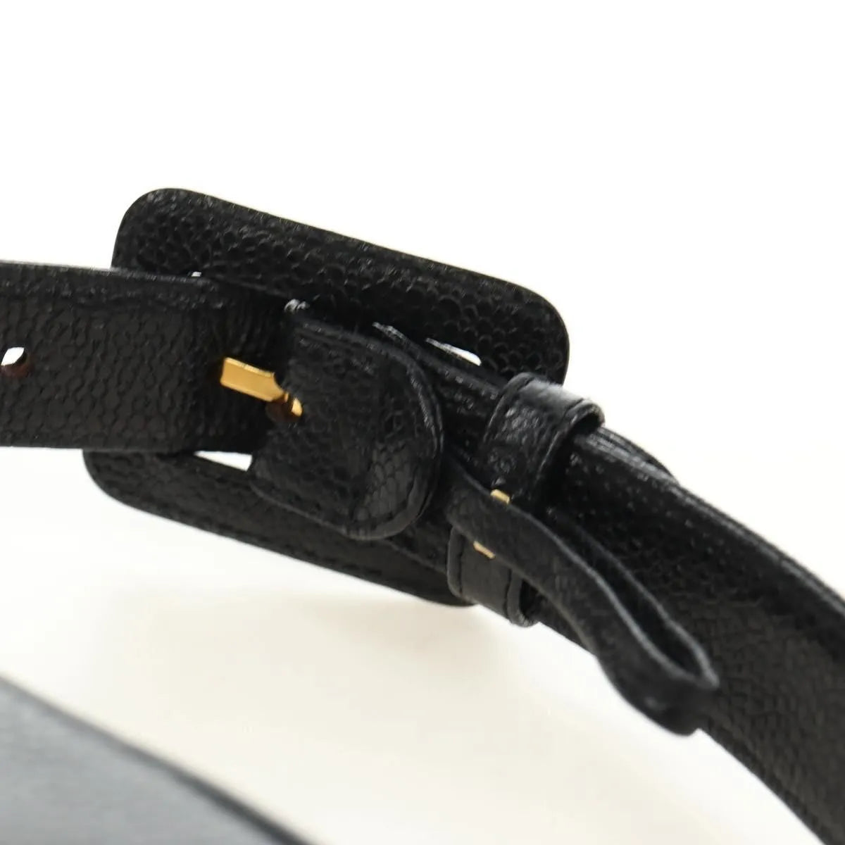 Chanel Vintage Timeless Belt Bag Caviar Black Leather Clutche & Pouche Bag (Pre-Owned)