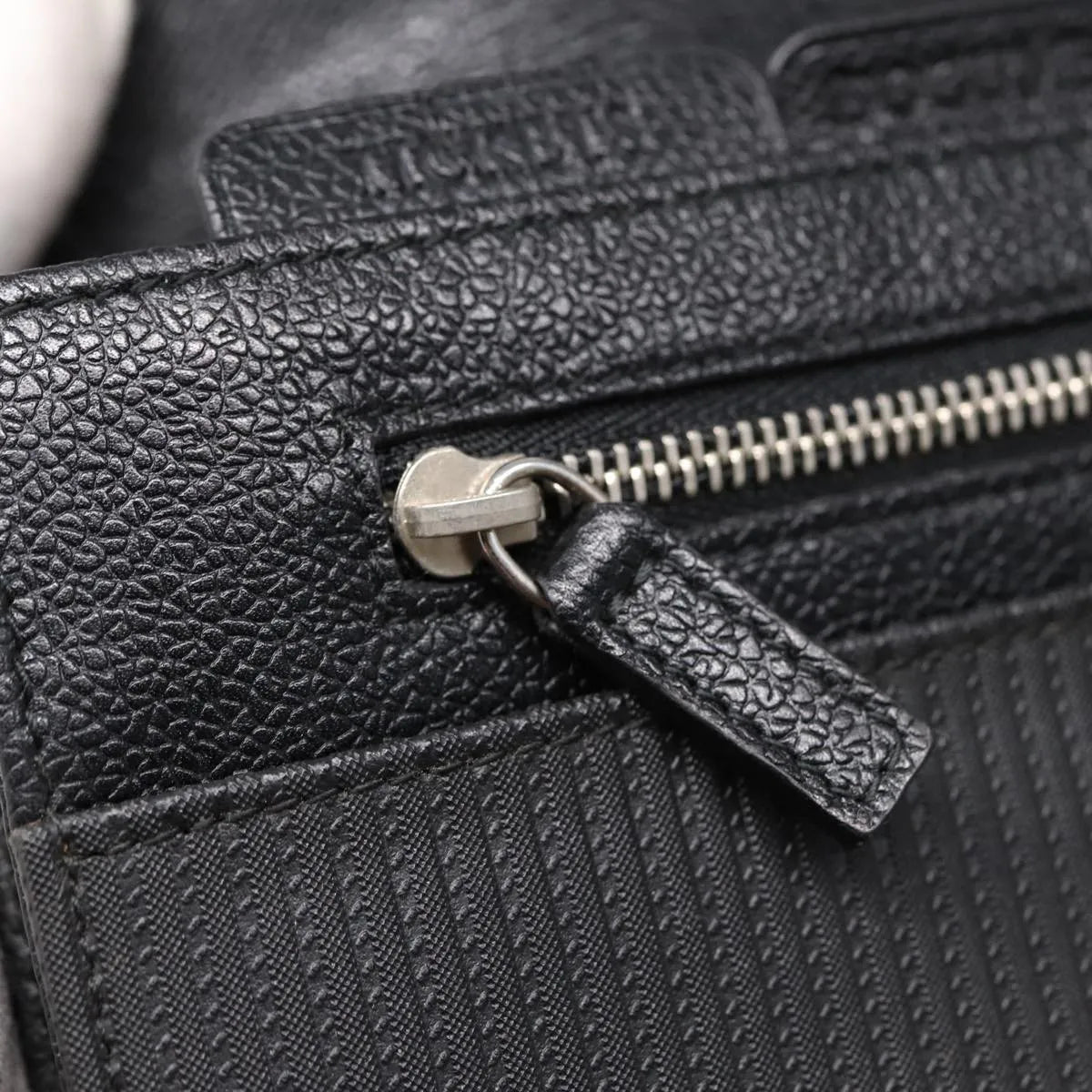 Bvlgari Clutch Pvc Leather Black Pvc Clutche & Pouche Bag (Pre-Owned)