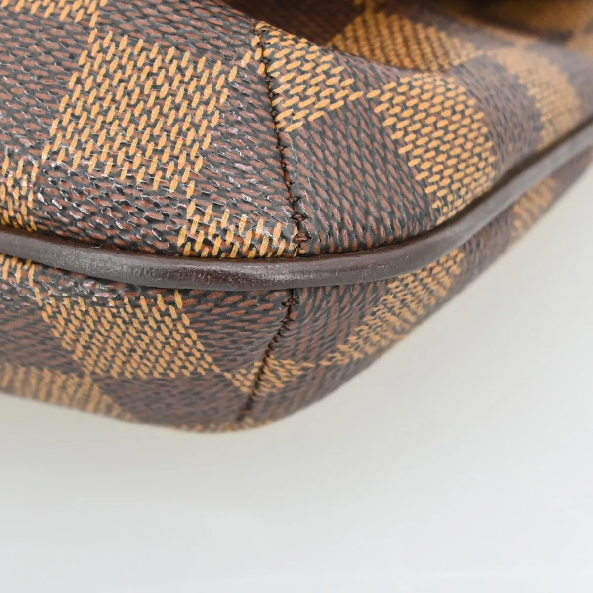 Louis Vuitton Musette Tango Damier Ebene Brown Canvas Shoulder Bag Bag (Pre-Owned)