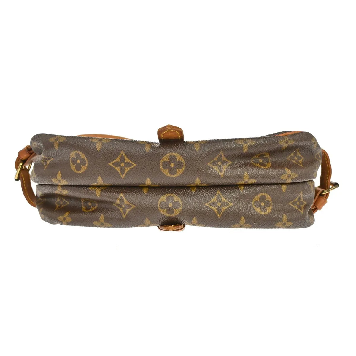 Louis Vuitton Saumur Monogram Brown Canvas Shoulder Bag Bag (Pre-Owned)