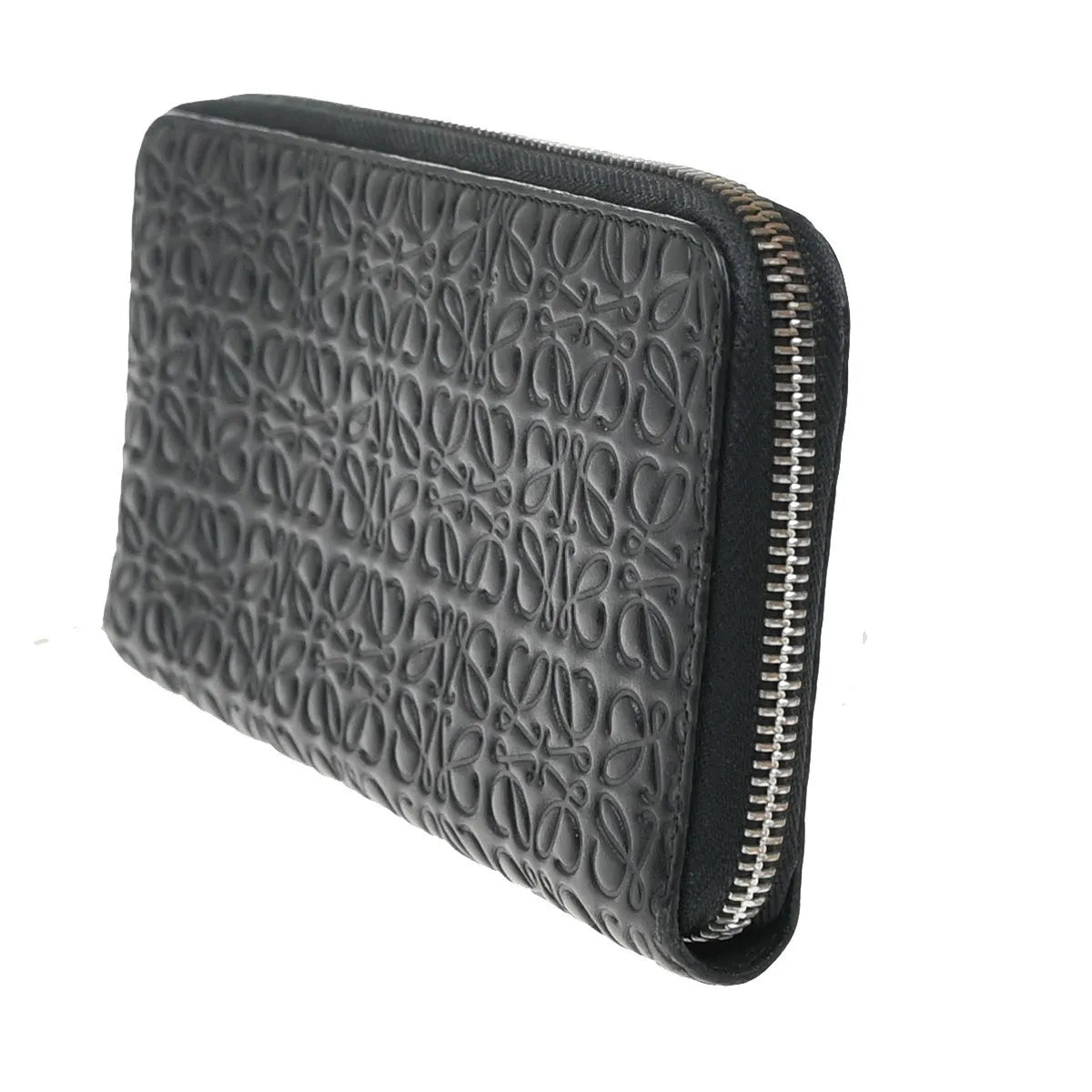 Loewe Anagram Leather Black Leather Wallets Accessory (Pre-Owned)