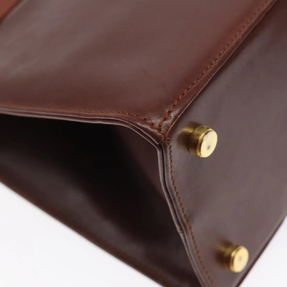 Salvatore Ferragamo Convertible Vara Bow Tote Leather Brown Leather Handbag (Pre-Owned)