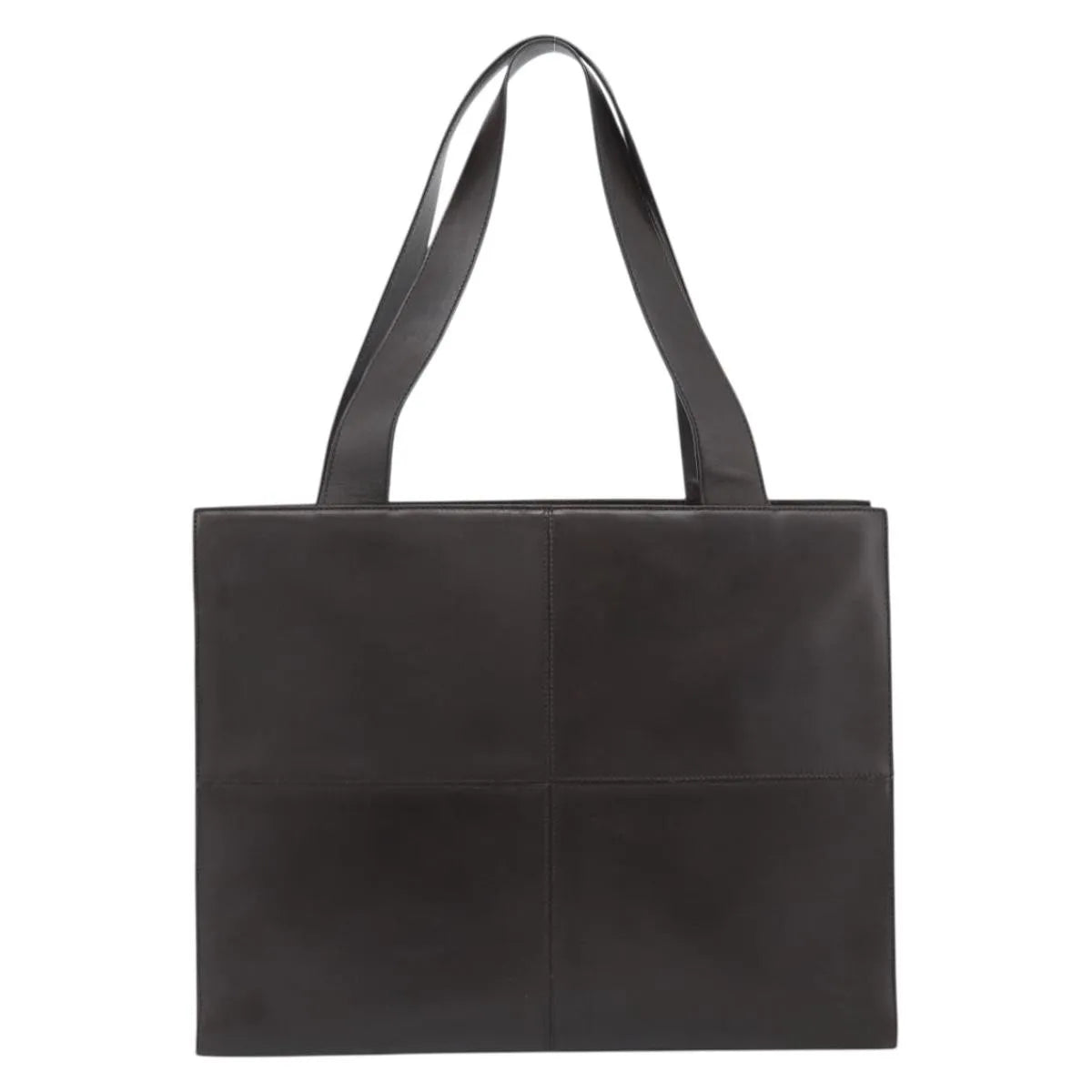 Salvatore Ferragamo Vintage Leather Brown Leather Tote Bag Bag (Pre-Owned)