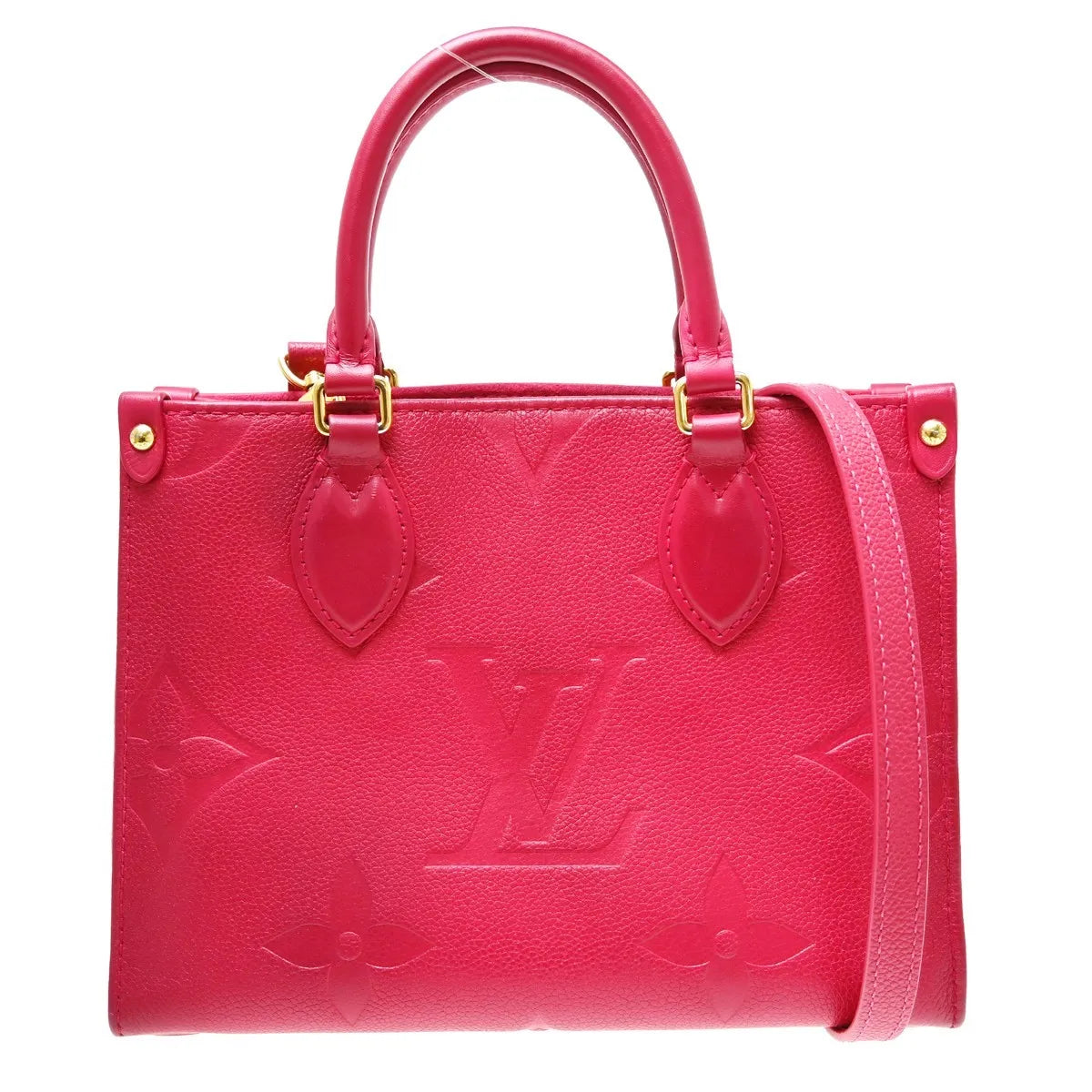 Louis Vuitton Onthego Monogram Empreinte Pink Leather Tote Bag Bag (Pre-Owned)