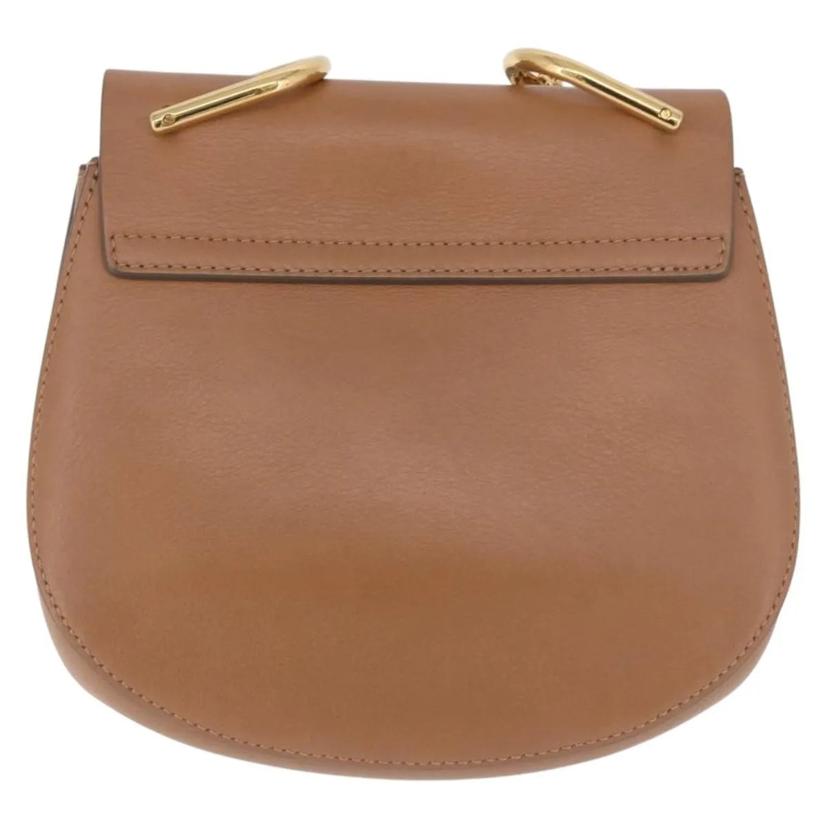 Chloe Drew Shoulder Leather Beige Suede Handbag (Pre-Owned)