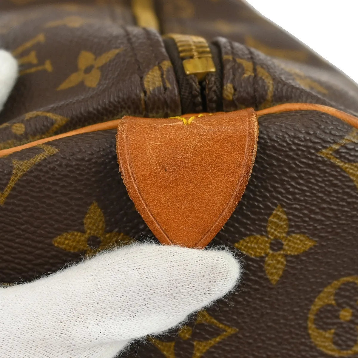 Louis Vuitton Keepall Monogram Canvas Brown Canvas Travel Bag Bag (Pre-Owned)