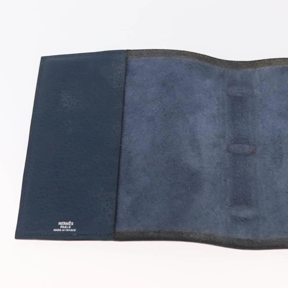 Hermes Agenda Cover Epsom Navy Leather Clutche & Pouche Bag (Pre-Owned)