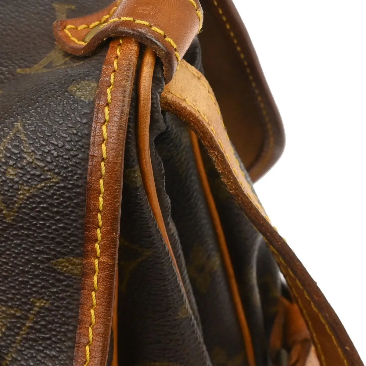 Louis Vuitton Saumur Monogram Canvas Brown Canvas Shoulder Bag Bag (Pre-Owned)