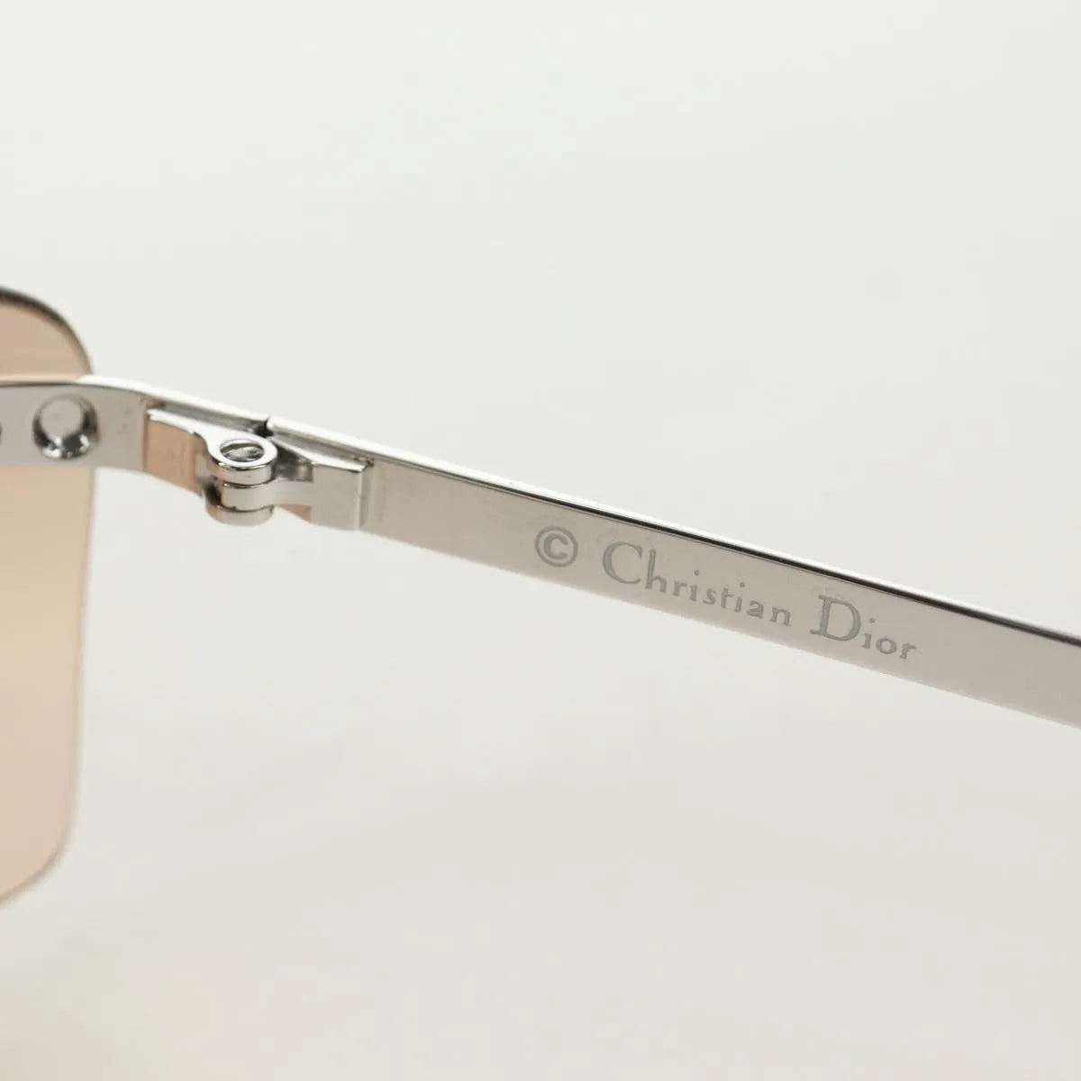 Christian Dior Sunglasses Metal Beige Metal Sunglasse Accessory (Pre-Owned)