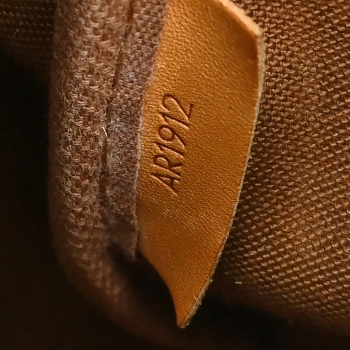 Louis Vuitton Saumur Handbag Monogram Canvas Brown Canvas Shoulder Bag Bag (Pre-Owned)