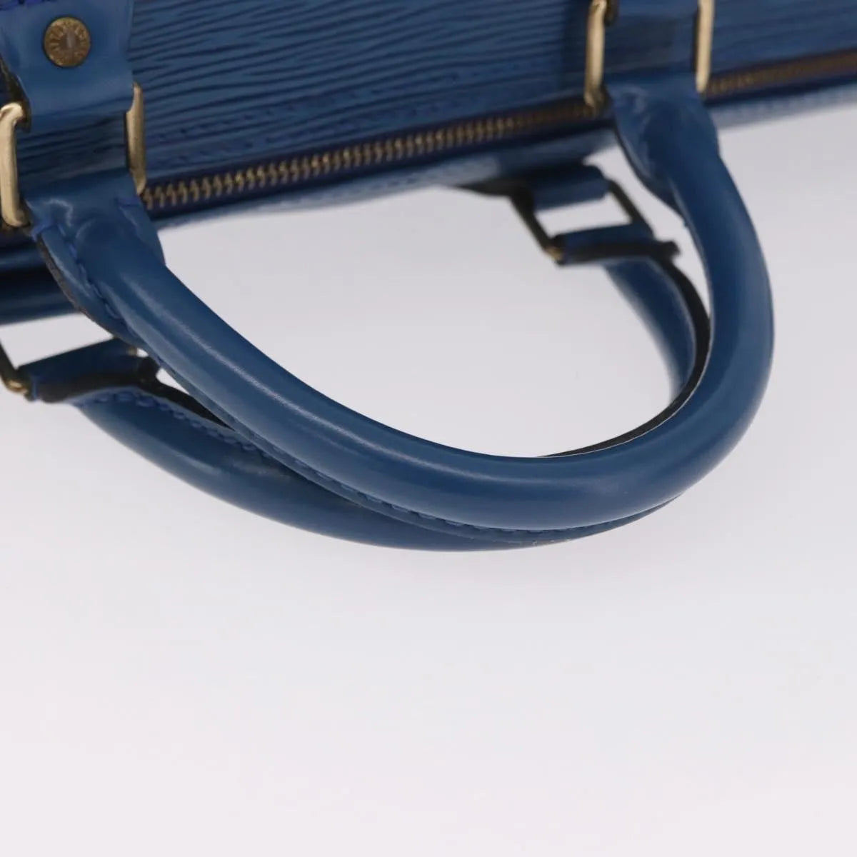 Louis Vuitton Speedy Epi Leather Blue Leather Handbag (Pre-Owned)