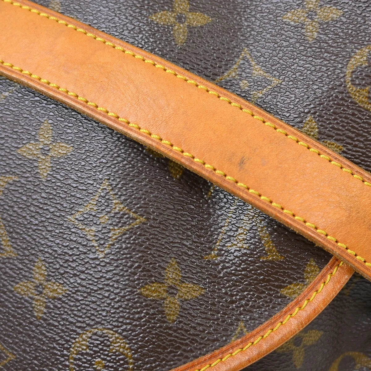 Louis Vuitton Saumur Handbag Monogram Canvas Brown Canvas Shoulder Bag Bag (Pre-Owned)