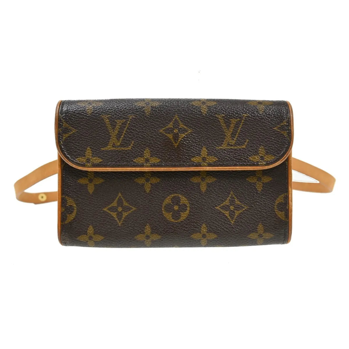 Louis Vuitton Florentine Waist Monogram Canvas Brown Canvas Clutche & Pouche Bag (Pre-Owned)
