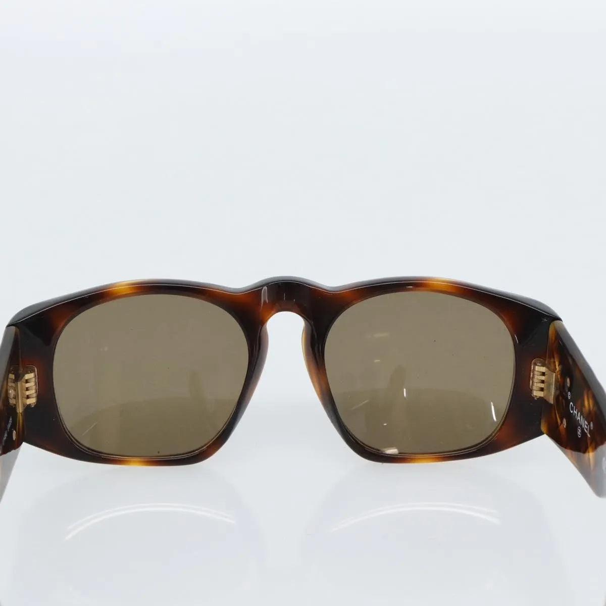 Chanel Cc Logo Matelasse Sunglasses Eye Wear Plastic Brown Plastic Sunglasse Accessory (Pre-Owned)