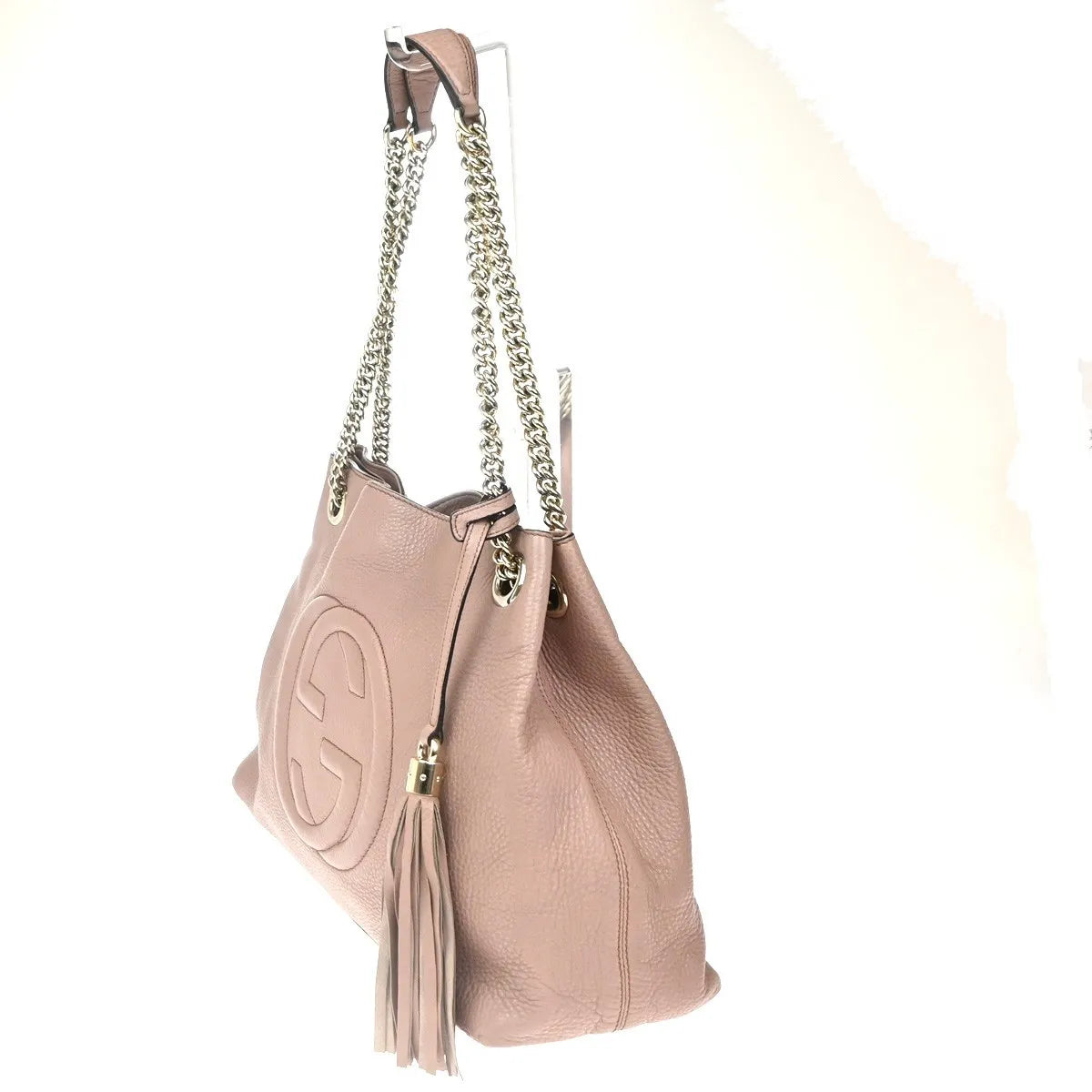 Gucci Soho Chain Strap Leather Pink Leather Shoulder Bag Bag (Pre-Owned)