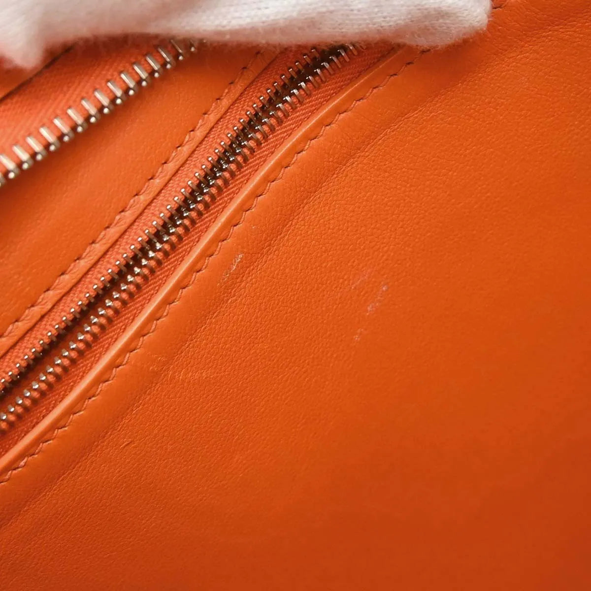 Hermes Trim Epsom Orange Leather Shoulder Bag Bag (Pre-Owned)