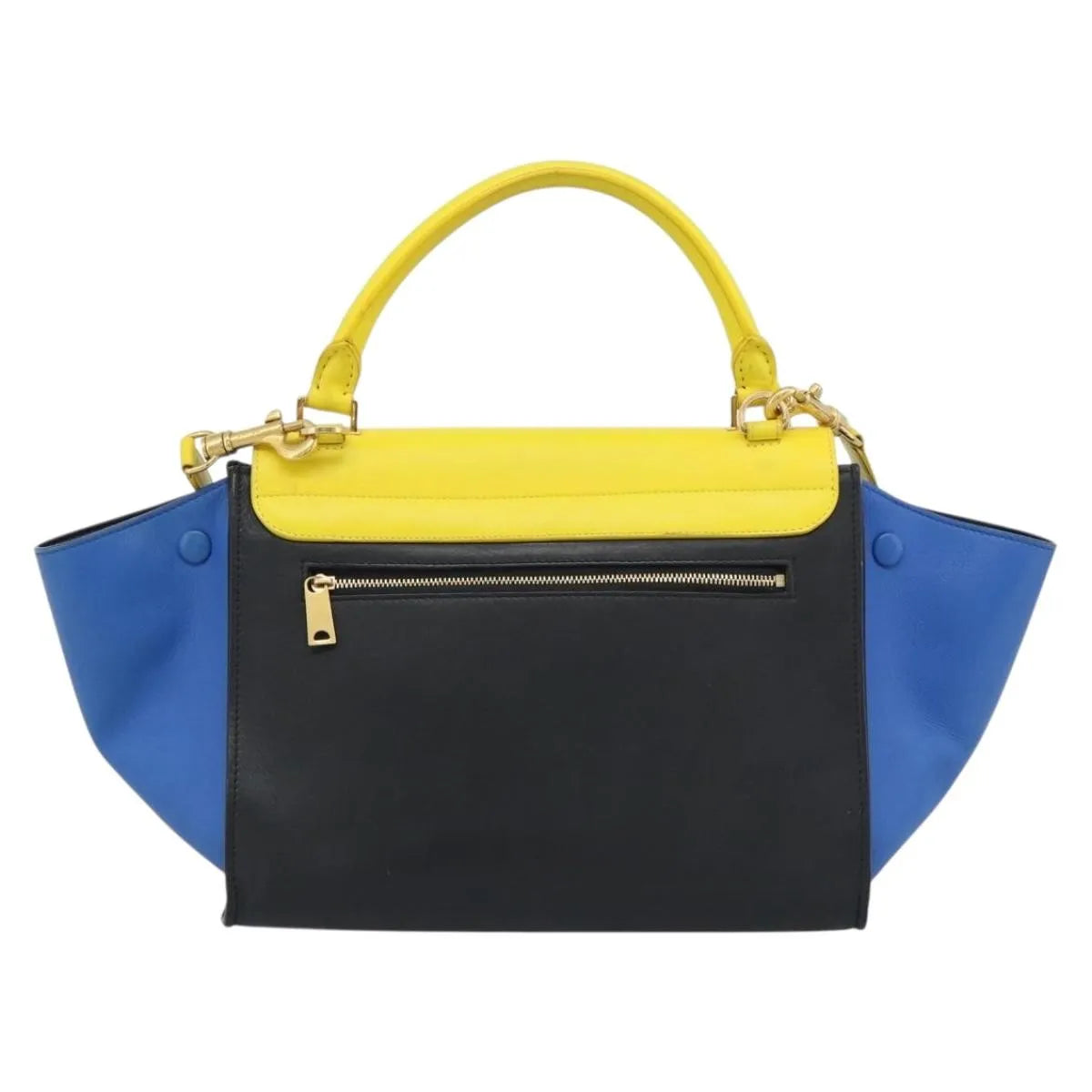 Celine Tricolor Trapeze Leather Multicolour Leather Handbag (Pre-Owned)