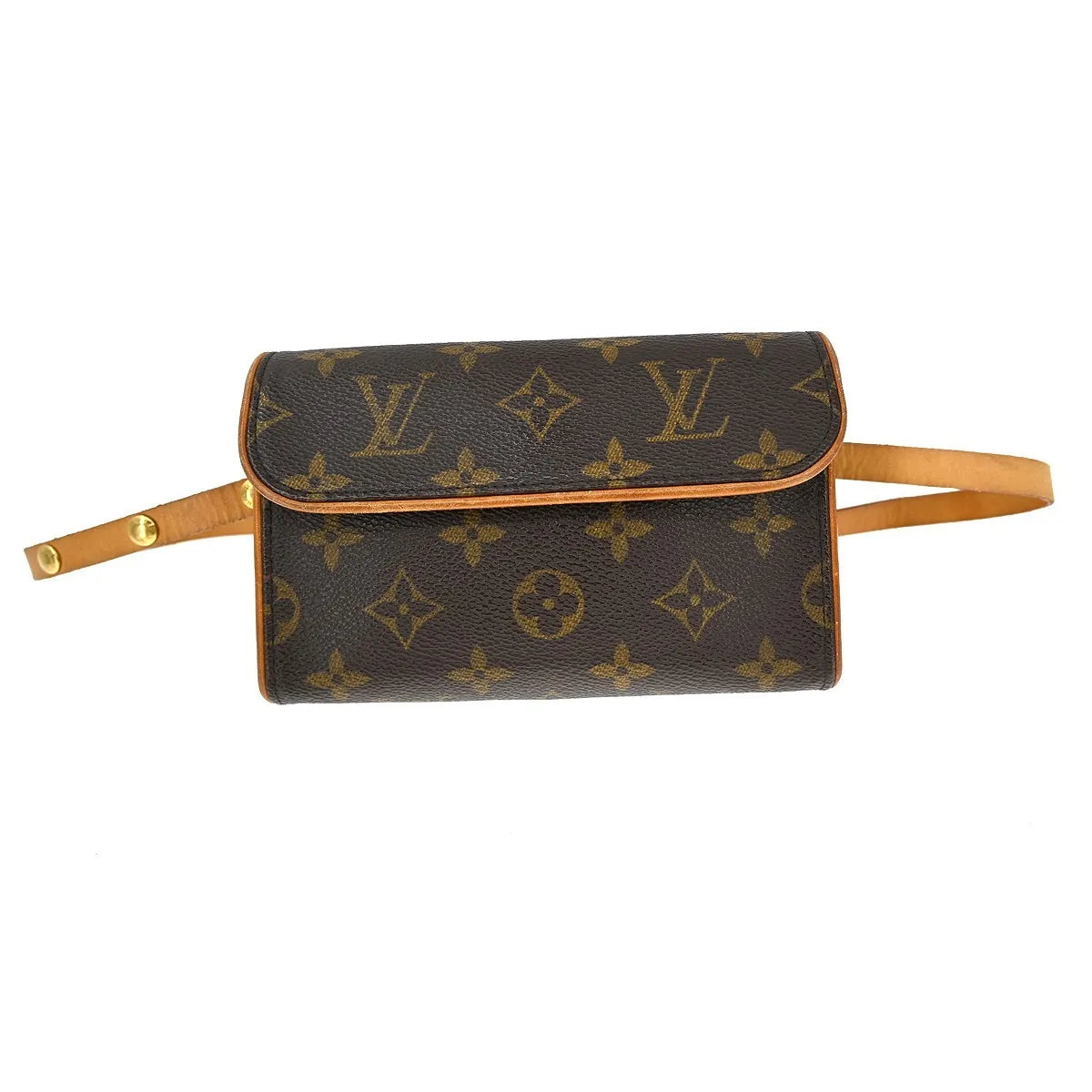 Louis Vuitton Florentine Waist Monogram Canvas Brown Canvas Clutche & Pouche Bag (Pre-Owned)