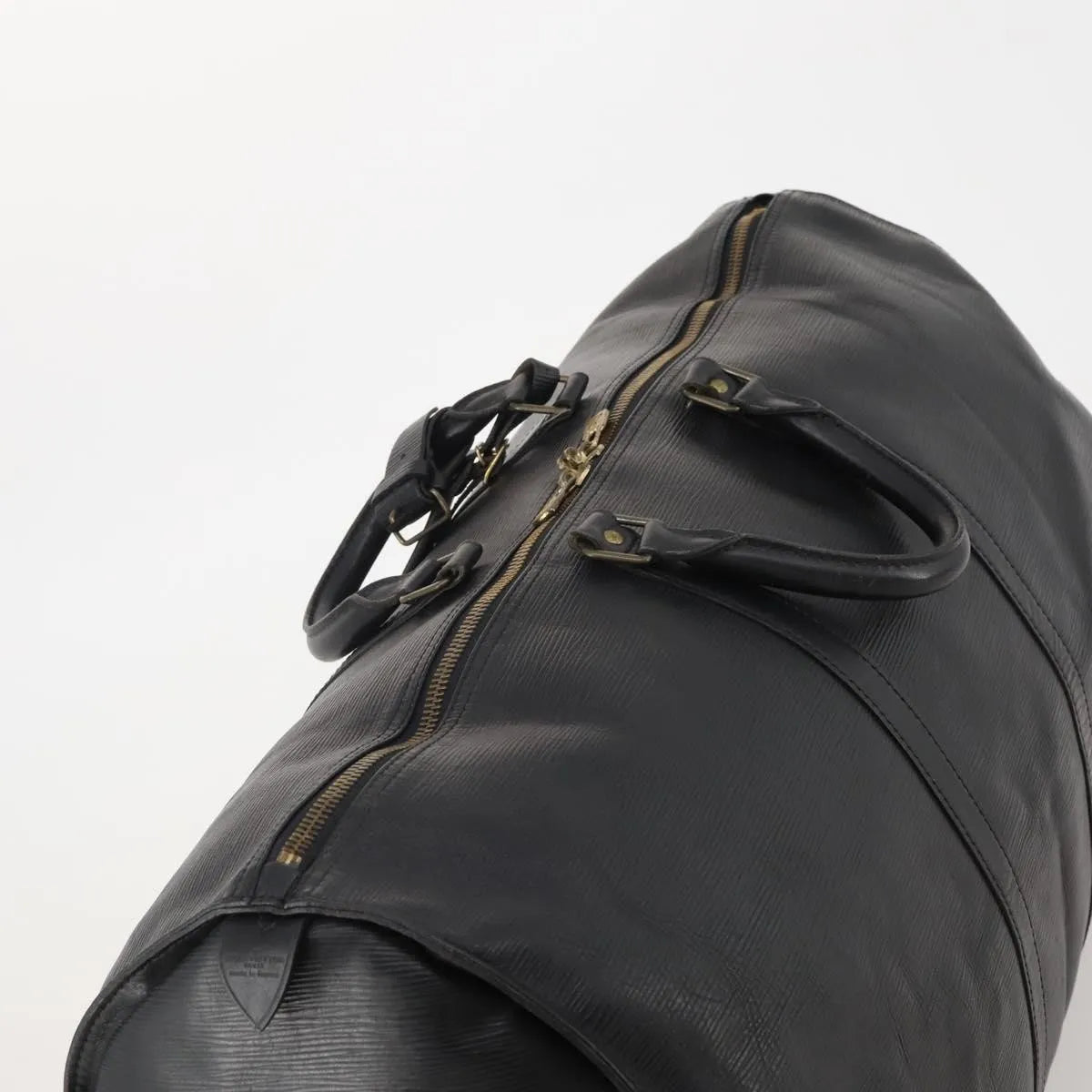 Louis Vuitton Keepall Epi Black Leather Travel Bag Bag (Pre-Owned)