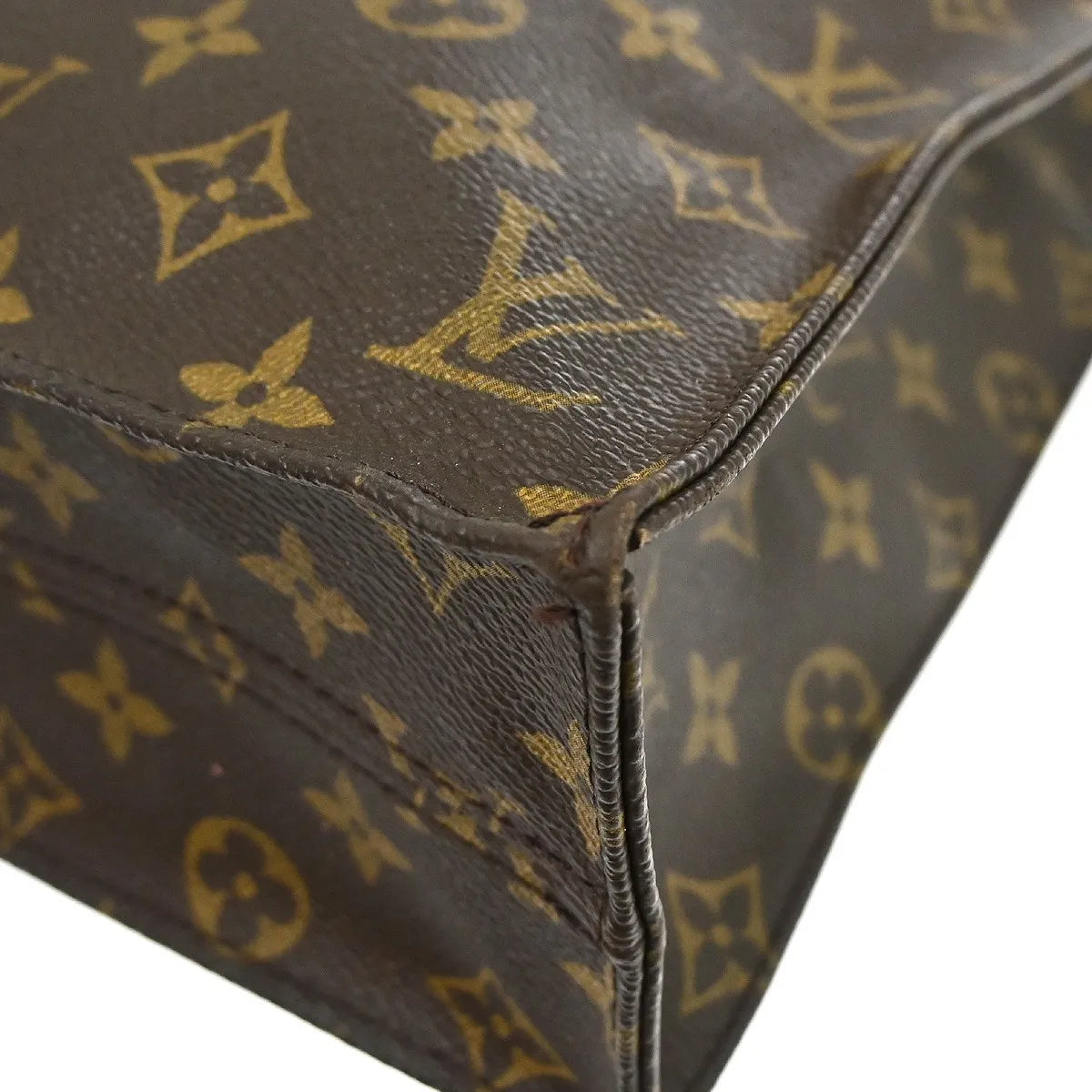 Louis Vuitton Sac Plat Nm Bag Monogram Canvas Brown Canvas Tote Bag Bag (Pre-Owned)