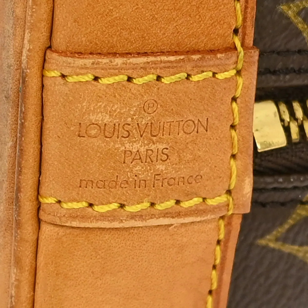 Louis Vuitton Alma Monogram Brown Canvas Handbag (Pre-Owned)