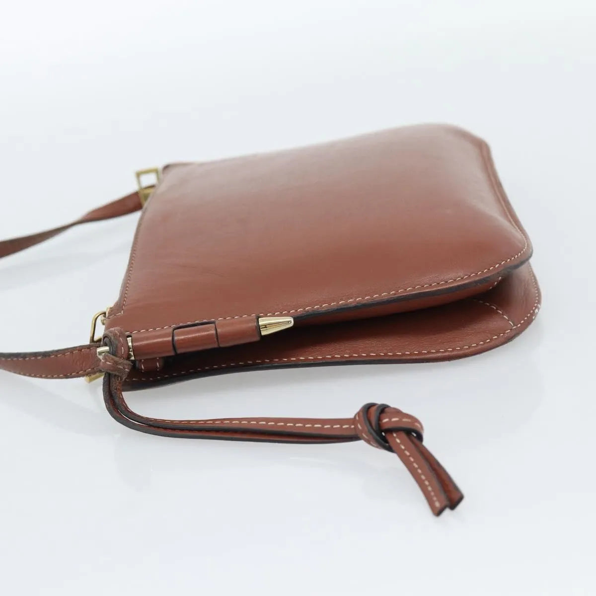 Loewe Gate Double Zip Leather Brown Leather Shoulder Bag Bag (Pre-Owned)
